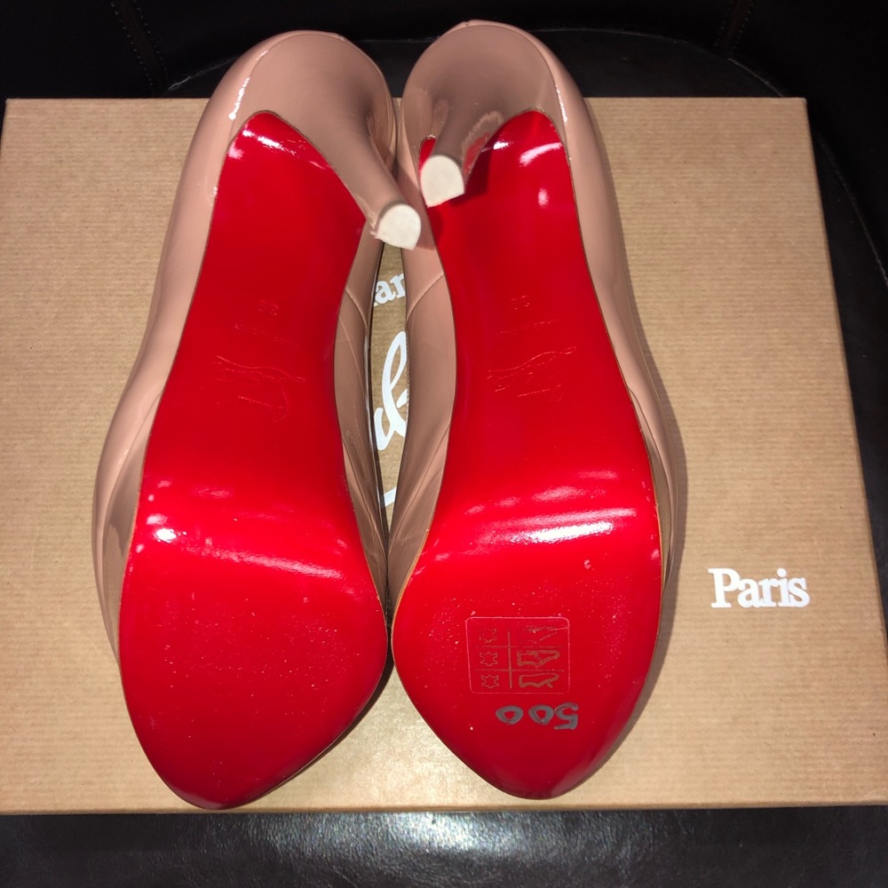 *SOLD* NWT Christian Louboutin - Lady Peep nude - Picture 3 of 4